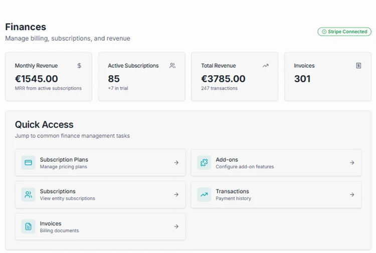 Pagamentos e Equipamentos